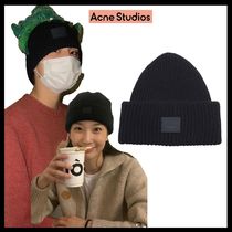 【Acne Studios】Ribbed Beanie Hat Black★追跡付