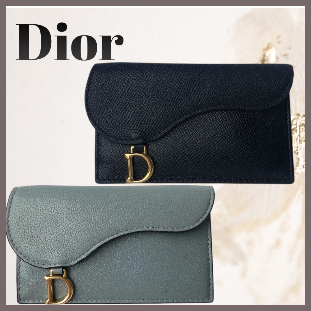 【上品でコンパクト】Dior Saddle Cosmos ジップ カードホルダー