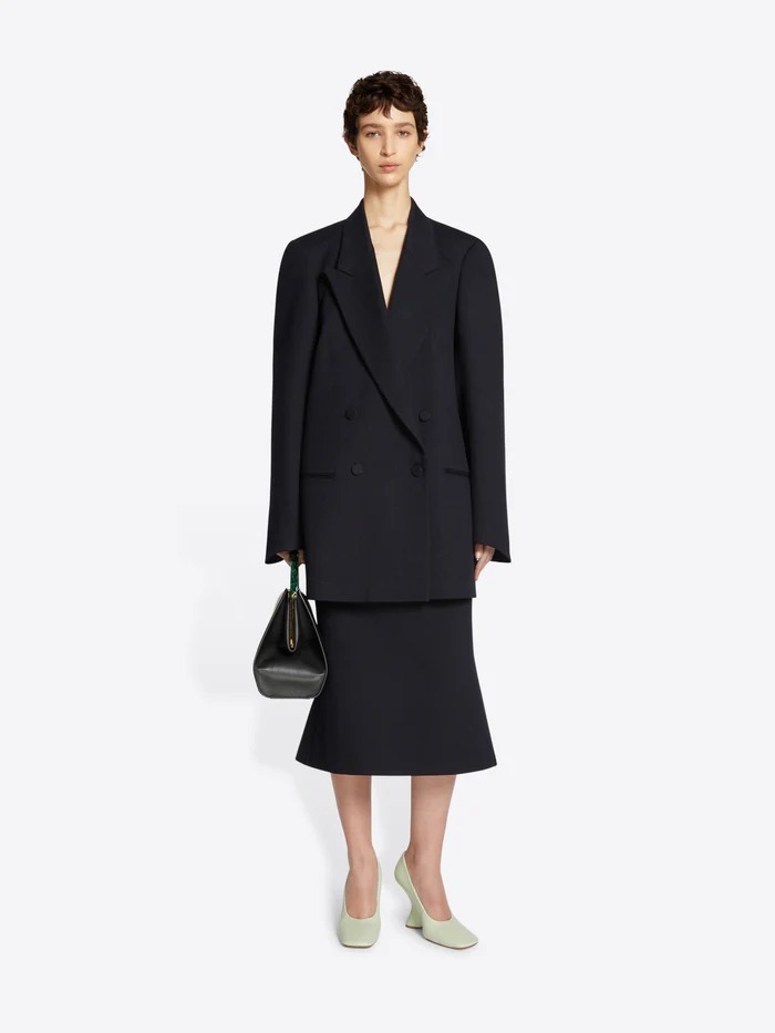 《送料無料》 Dries Van Noten Wool tailored skirt