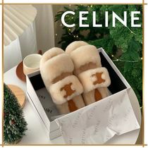 【新作商品/モコモコがかわいい♪】CELINE トリオンフ サンダル