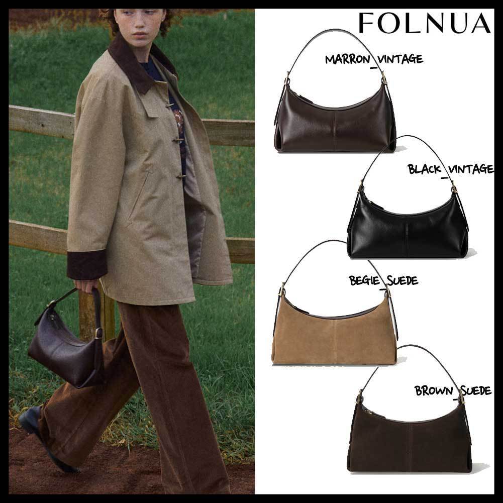●FOLNUA●MINI BATEAU BAG バッグ 本革 韓国人気