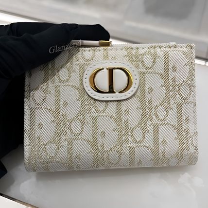 【エレガントでたっぷり収納】Dior 長財布 30 Montaigne 30 MONTAIGNE Dior(ディオール) 折りたたみ財布(レディース
