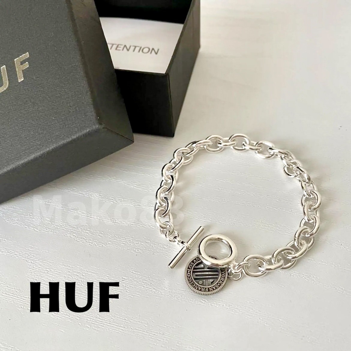 【国内即発】ハフ HUF★コインモチーフ ブレスレット