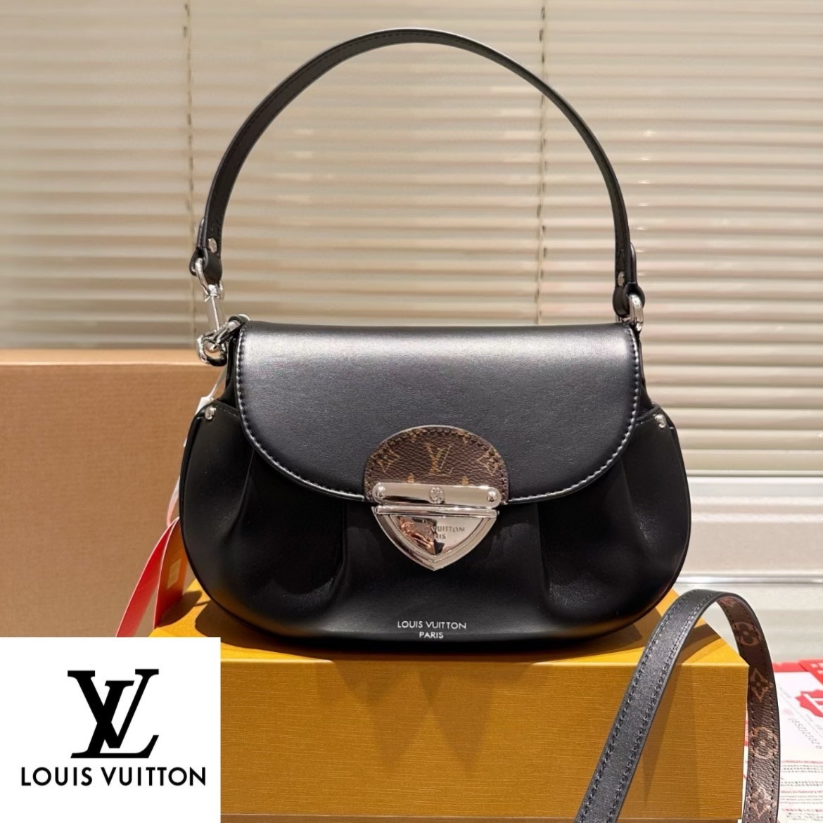 【LOUIS VUITTON】つややかラムスキン◎ サンセットバイブバッグ