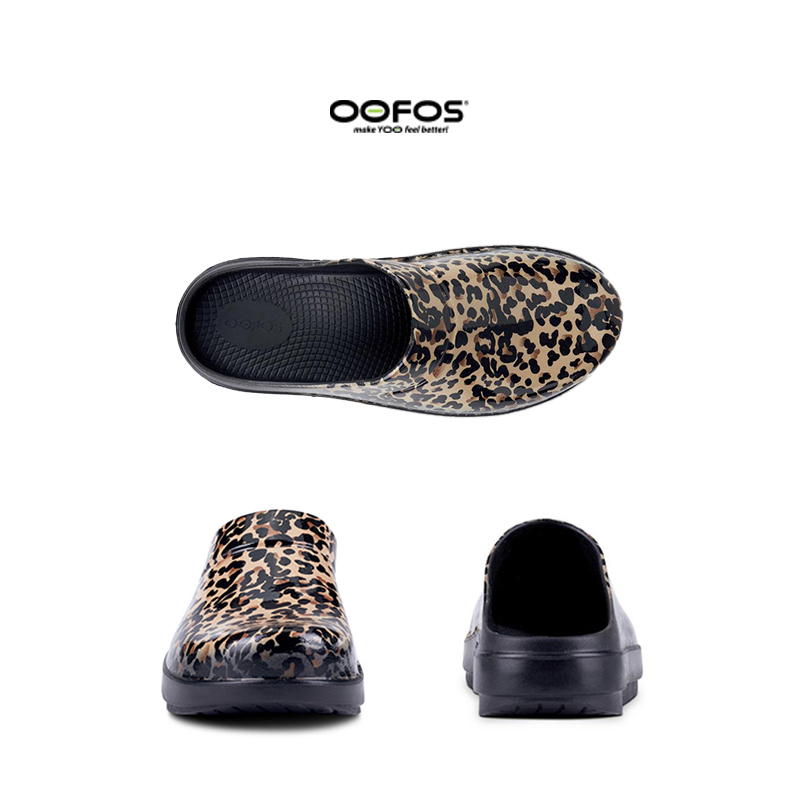 サンダル OOFOS OOCLOOG LUXE LEOPARD Clog Luxe Leopard 5002545802