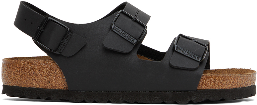 【関税込み】Birkenstock ブラック レギュラー Milano サンダル