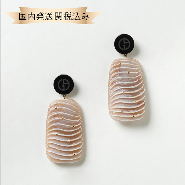 国内発送【GIORGIO ARMANI】クリップオンイヤリング 華やか