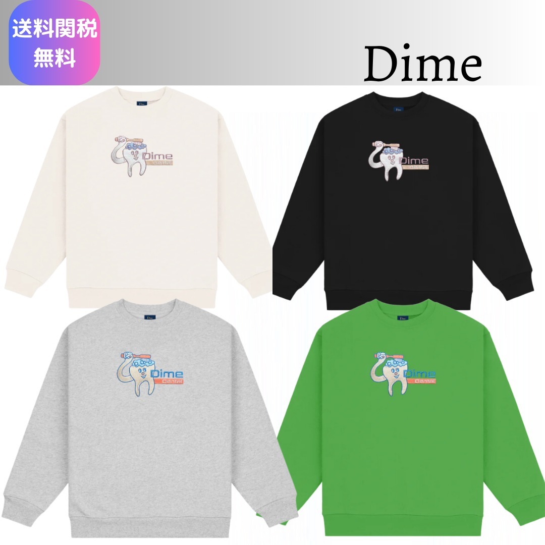 4色展開♦Dime♦デンタルケア クルーネック