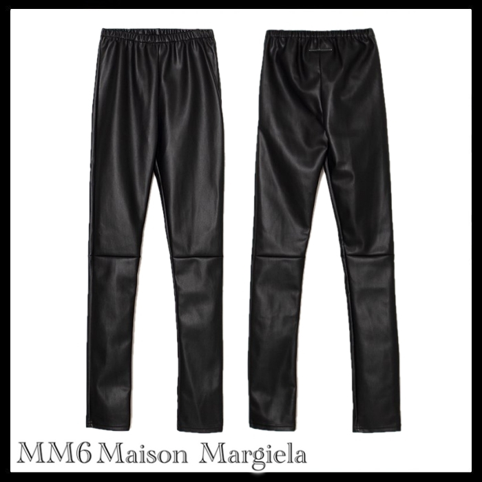 MM6 MAISON MARGIELA 国内買付 Fake leather slim pants