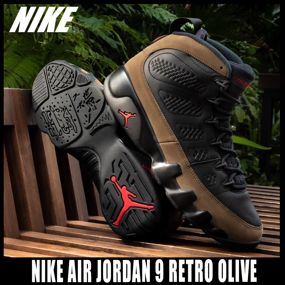 ◆正規品◆NIKE AIR JORDAN 9 BLACK OLIVE◆関税/送料込◆人気◆