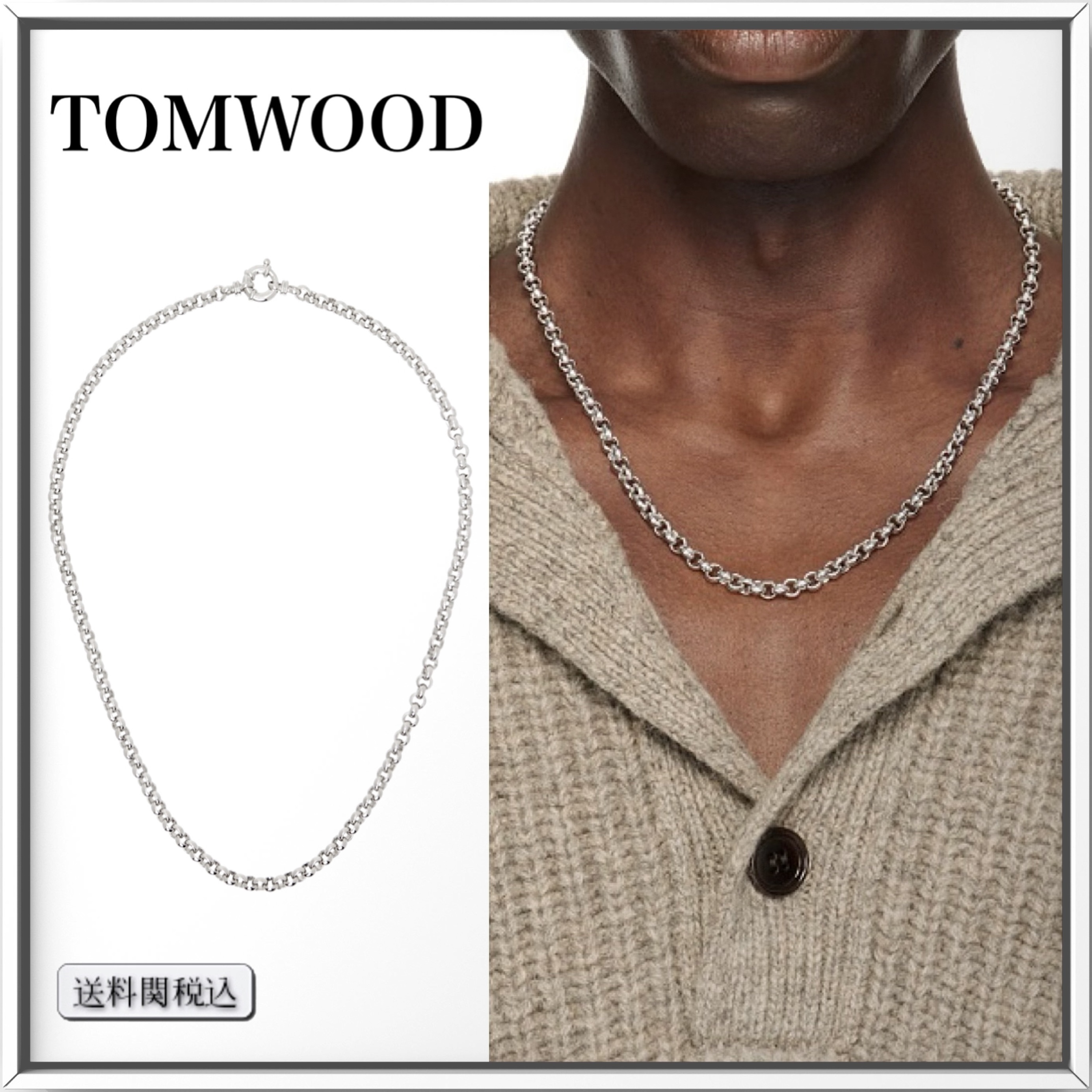 TOM WOOD Thick スターリングシルバー ロロチェーン ネックレス