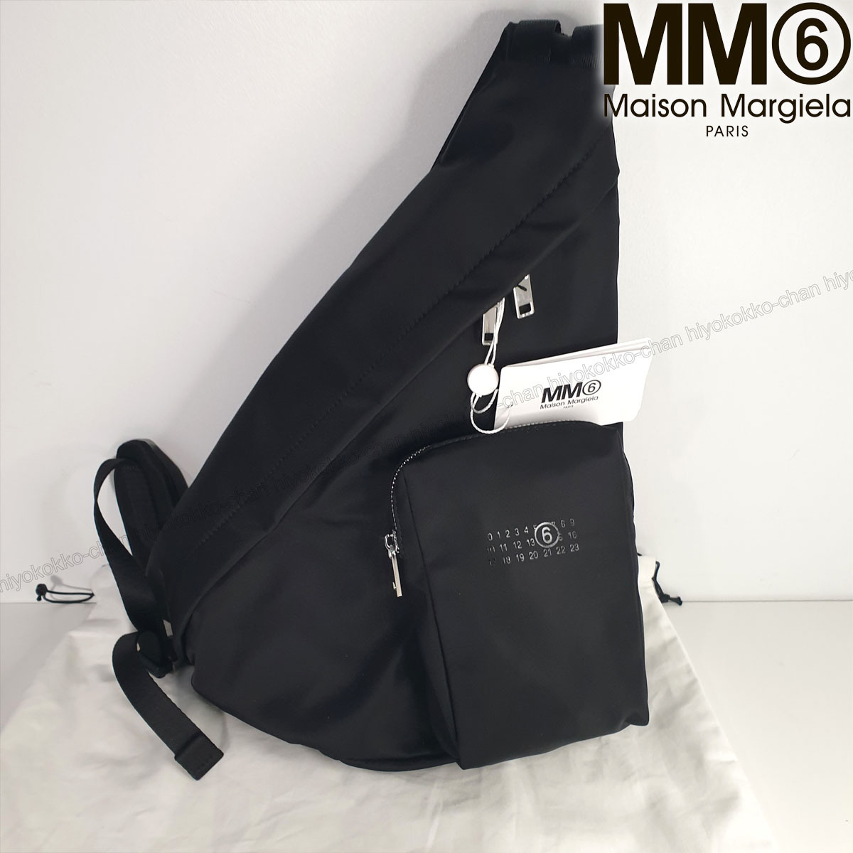 【SALE】MM6 ジップスリングバッグ JAPANESE ロゴ ユニセックス