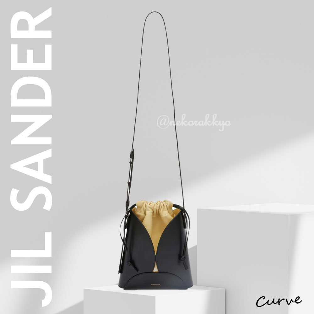Jil sander＊Curve レザー製 クロスボディバッグ ＊送料込