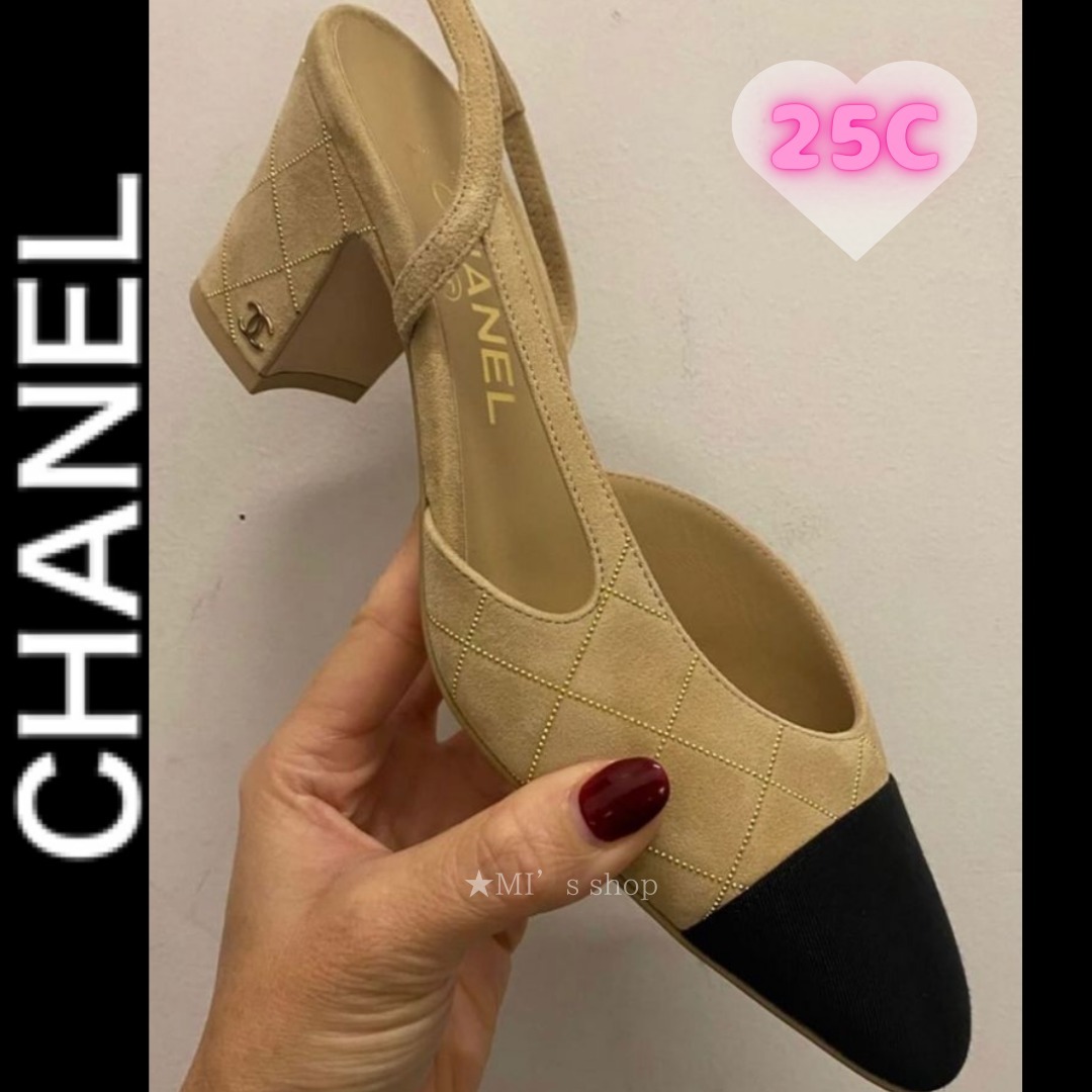 【エレガンスな足元に♪】CHANEL スリングバック パンプス