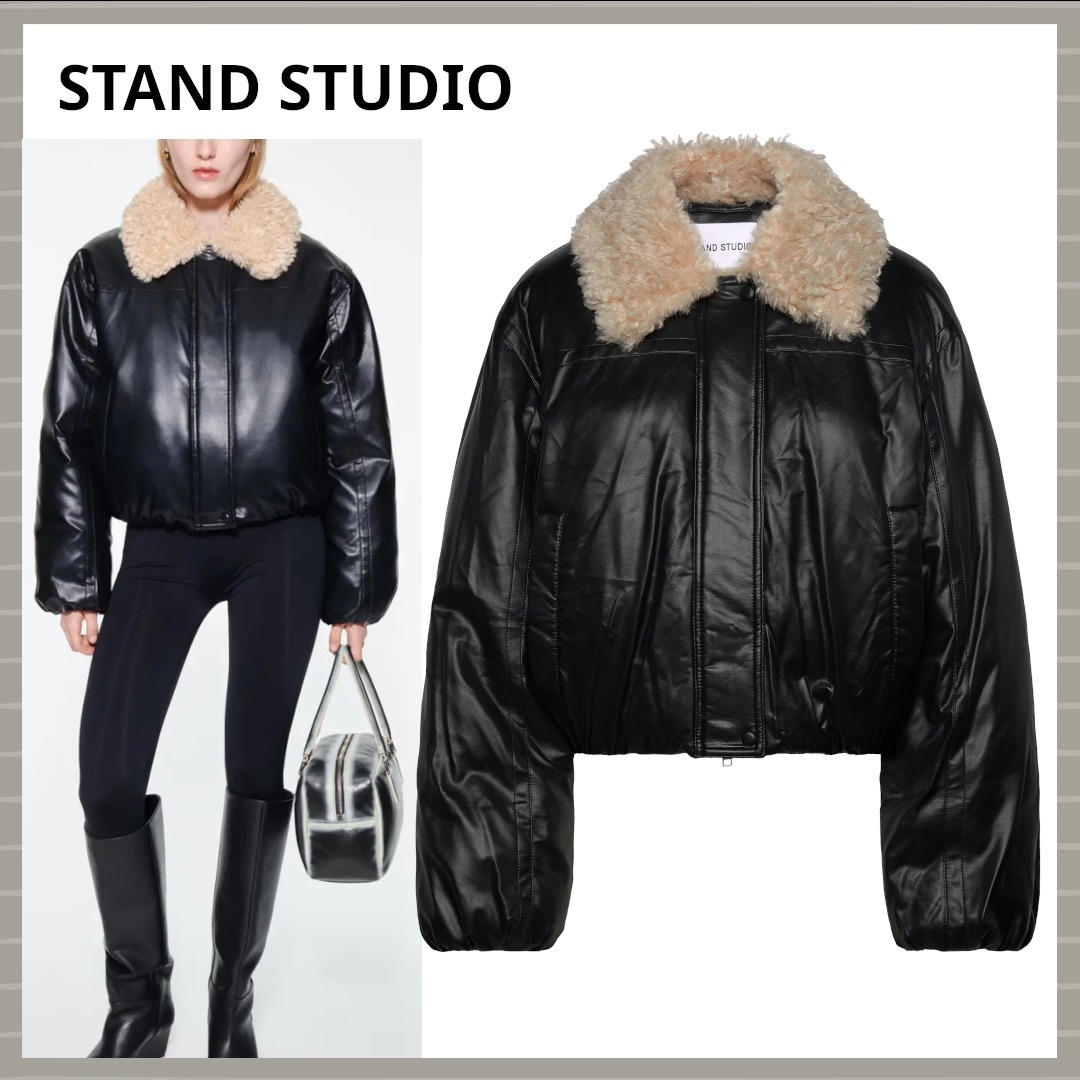 【STAND STUDIO】フェイクレザー ジャケット FRAN JACKET