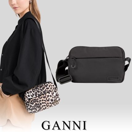 GANNI レオパードプリント クロスボディバッグ レオパード(ヒョウ柄) Ganni(ガニー) バッグ・カバン