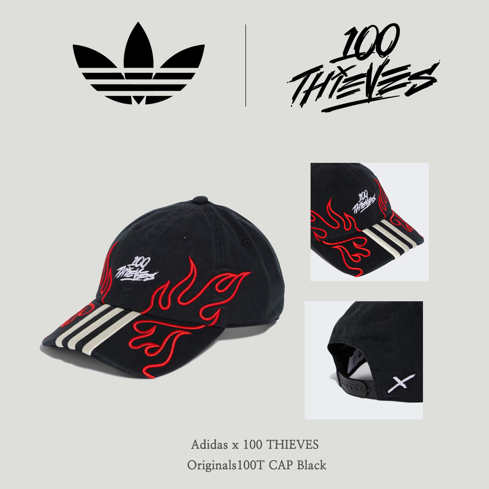 【Adidas x 100 THIEVES】 Originals100T CAP Black