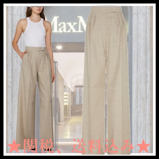 ★Max Mara★Entrata ピュア ヴァージンウール ワイド パンツ