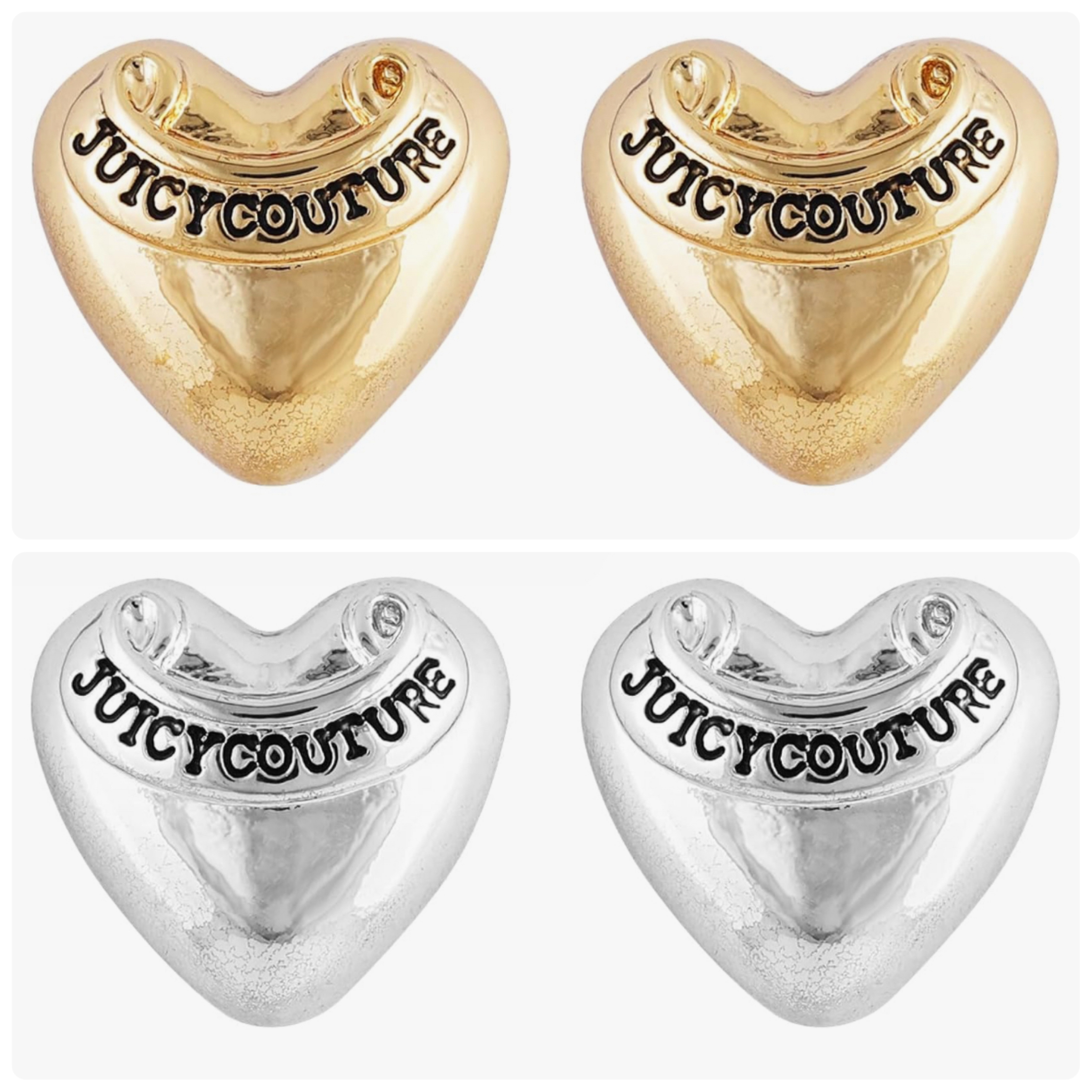 Juicy Couture ハート スタッド ピアス 2色 関税送料無料