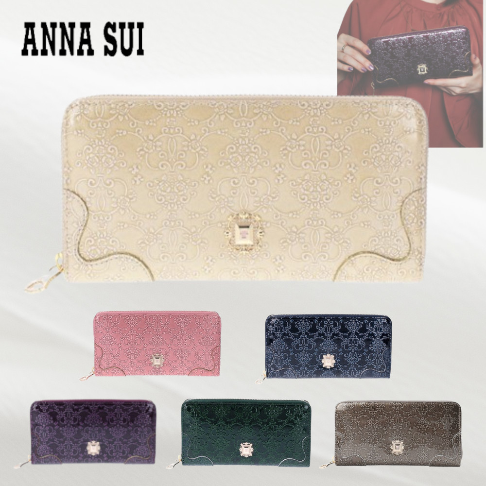 【ANNA SUI】ルーミー ラウンドファスナー長財布