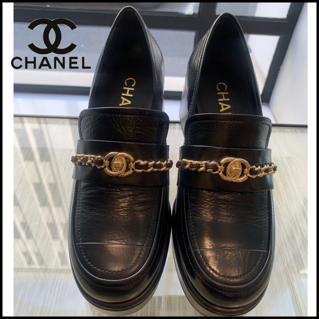 CHANEL】シャネル CC ロゴ ローファー (CHANEL/ローファー
