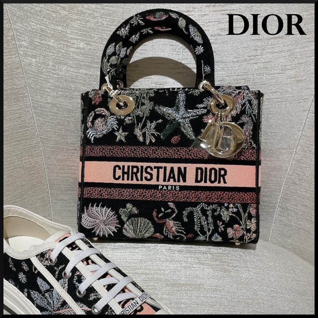 【25Cruise新作☆】 Dior Lady D-Lite バッグ ミディアム