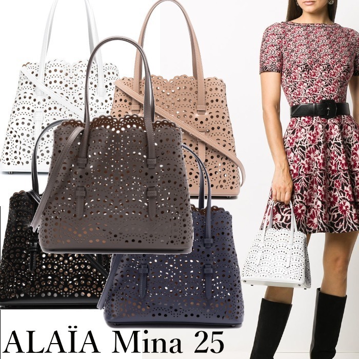 ☆関税送料込 人気モデル 国内発☆ ALAIA MINA 25 ハンドバッグ