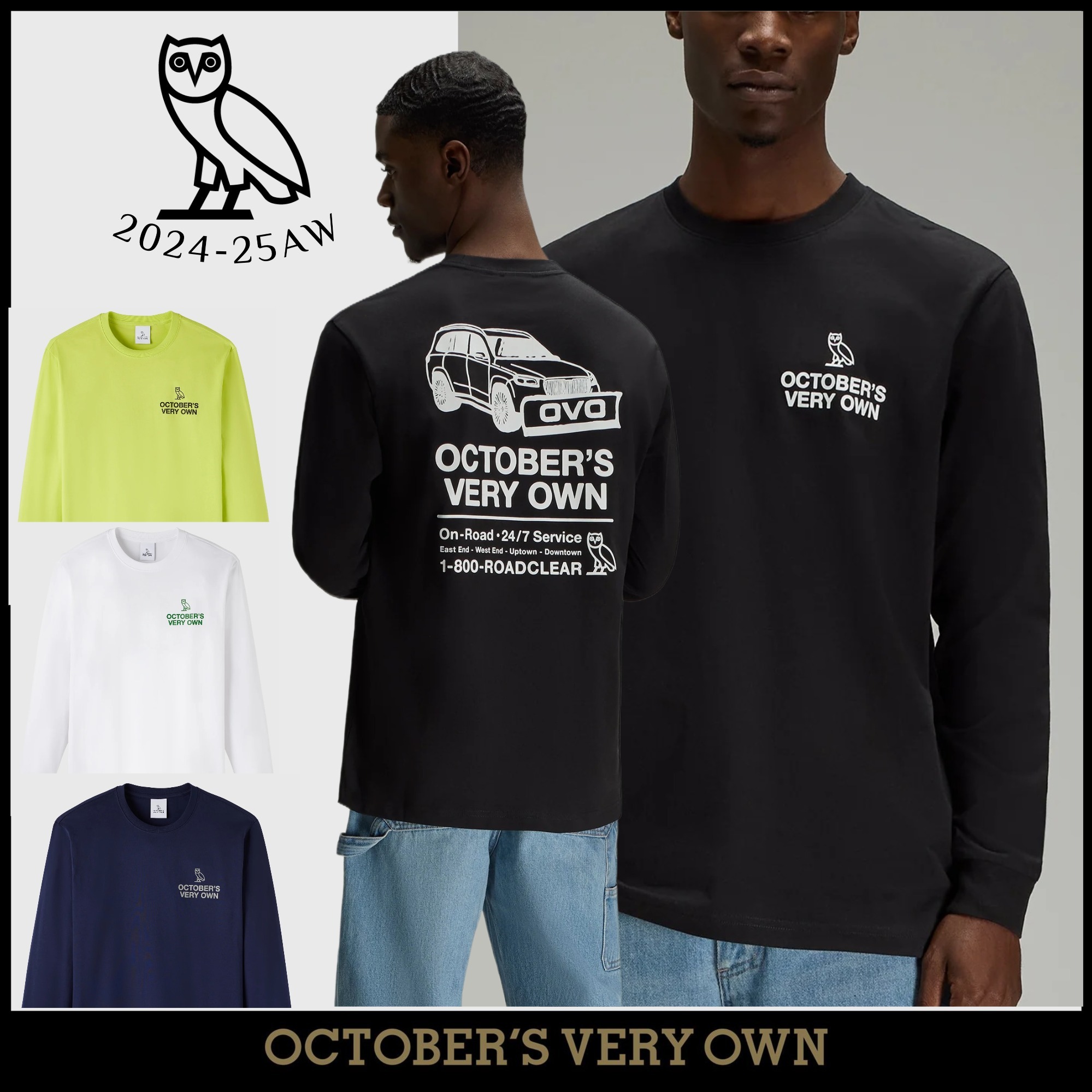 【October's Very Own】ROAD CLEAR LONG-SLEEVE T-SHIRT