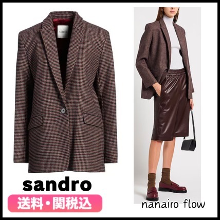 ★sandro★サンドロ ウール混 ブレザー テーラードジャケット