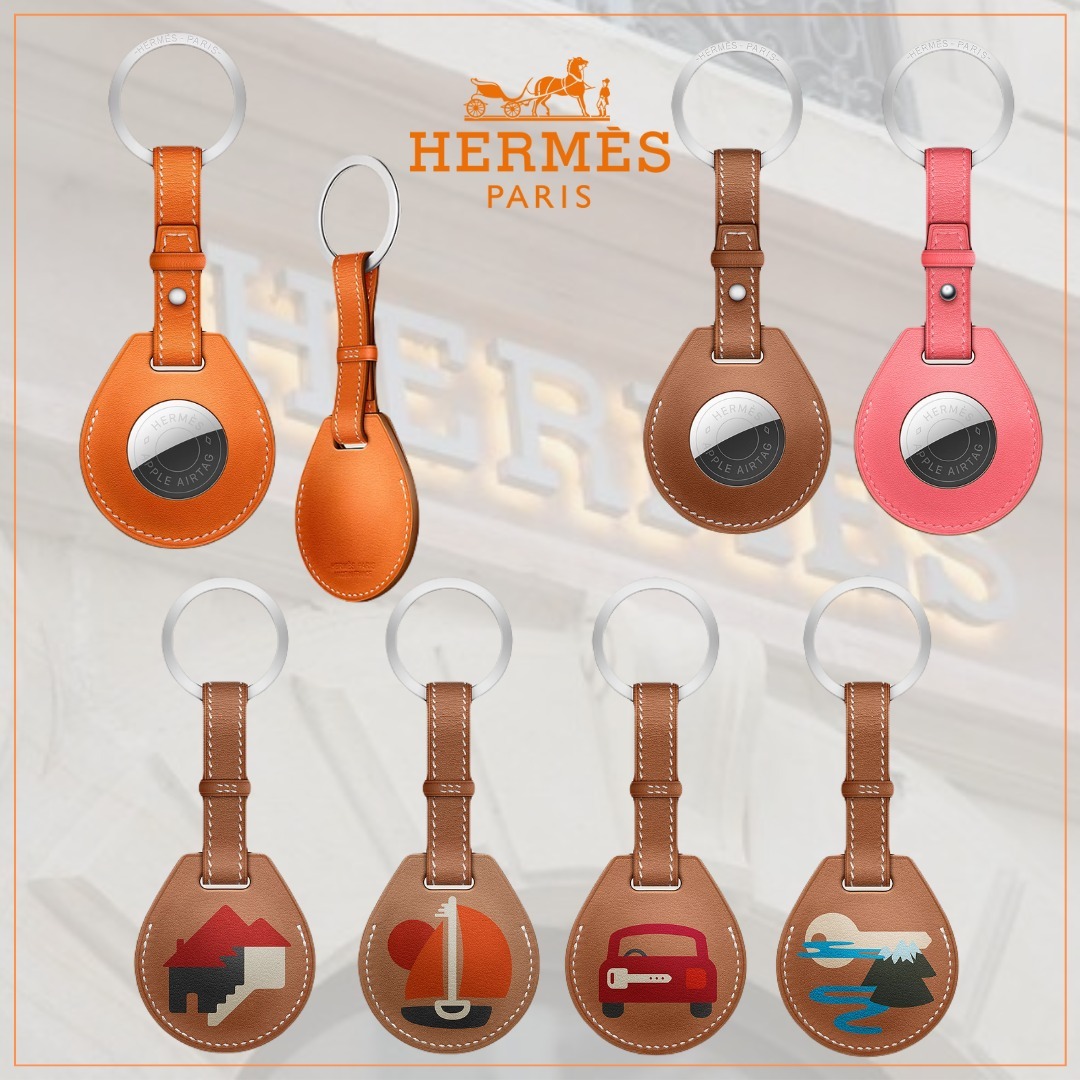 ギフトにも◎【HERMES】Apple Air Tag キーチェーン キーリング