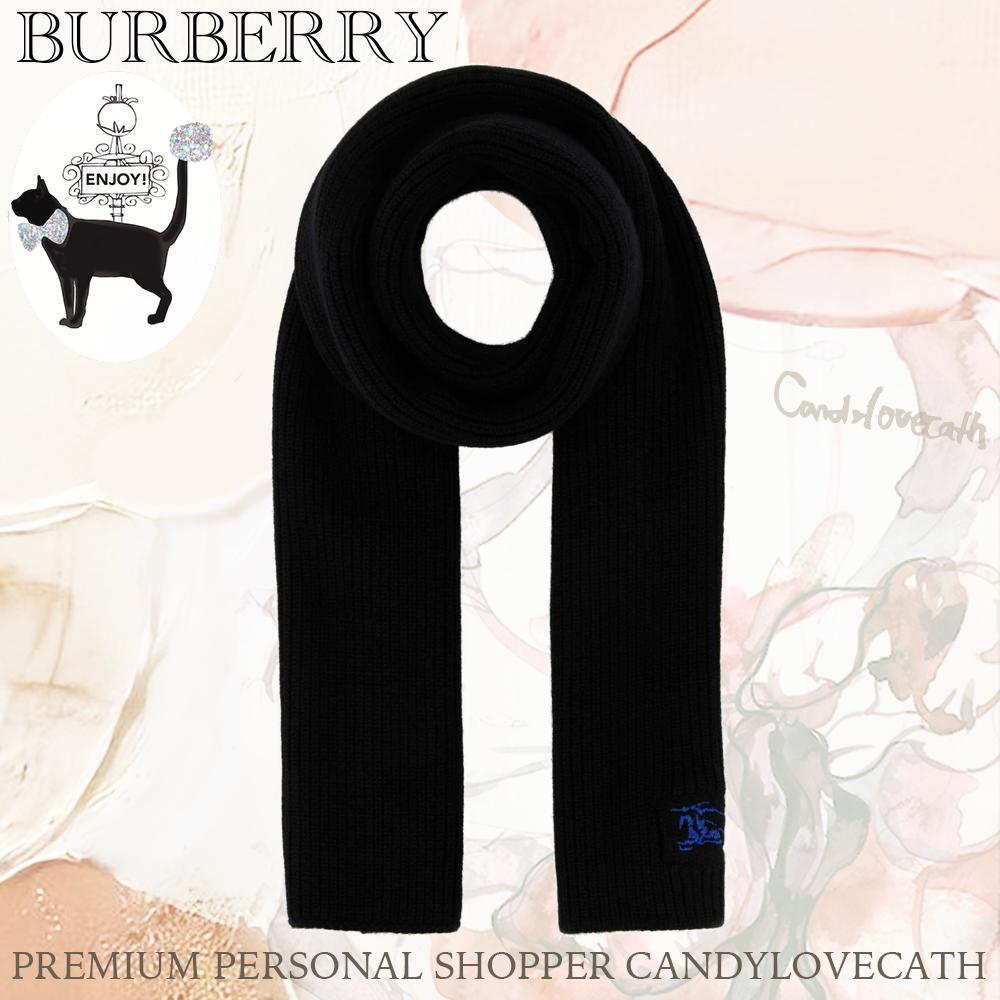 マフラー・ストール BURBERRY Black Cashmere Scarf