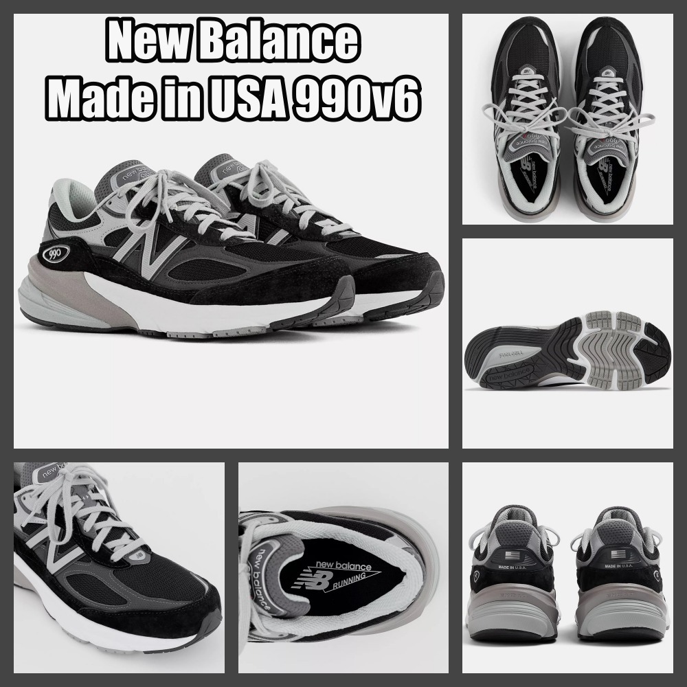 【New Balance】◆Made in USA 990v6 Black◆M990BK6◆
