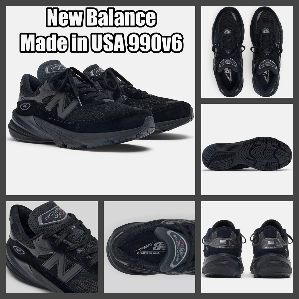 【New Balance】◆Unisex Made in USA 990v6 Black◆U990BB6◆
