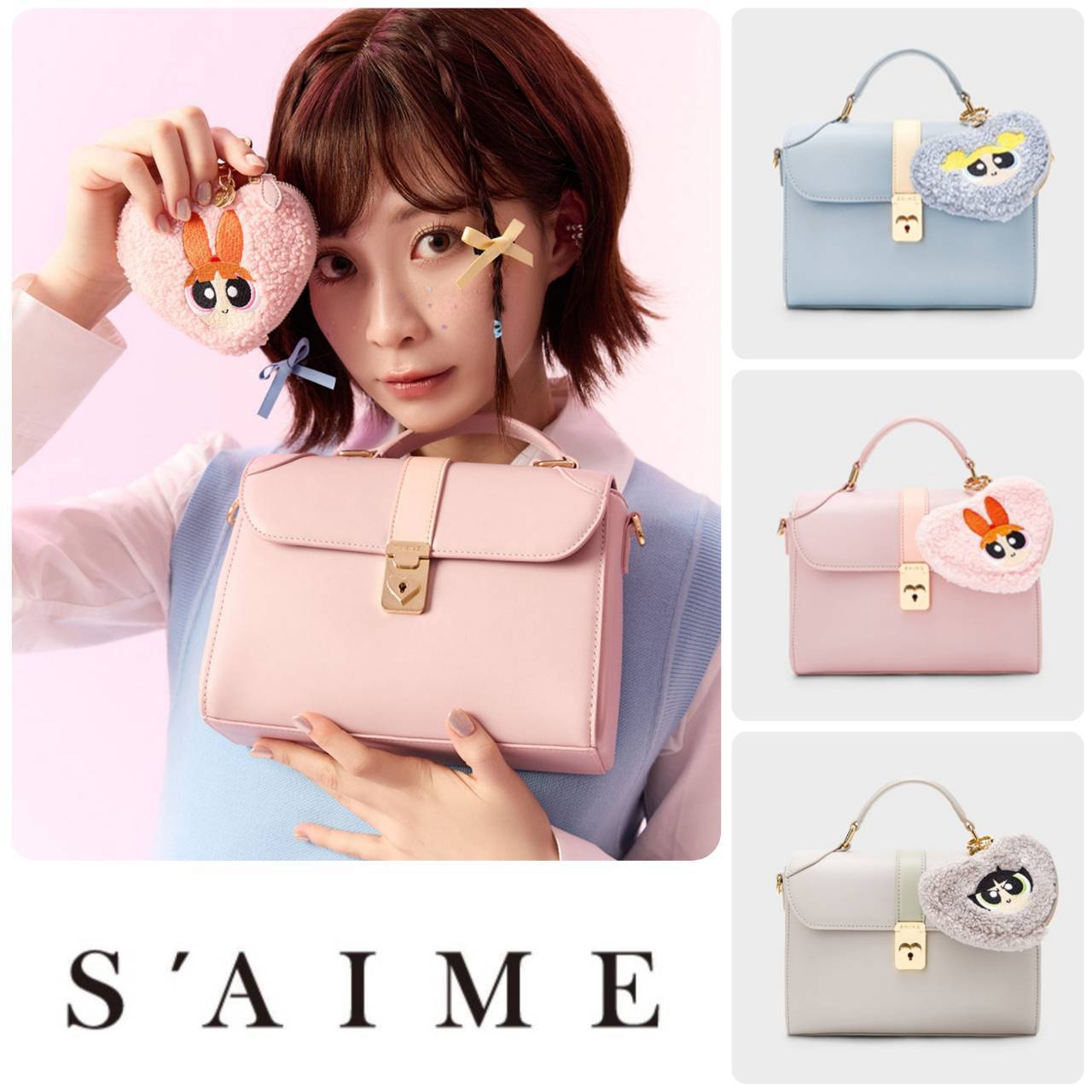 ■S'AIME■パワーパフガールズ スクエアハンドバッグ/送料込