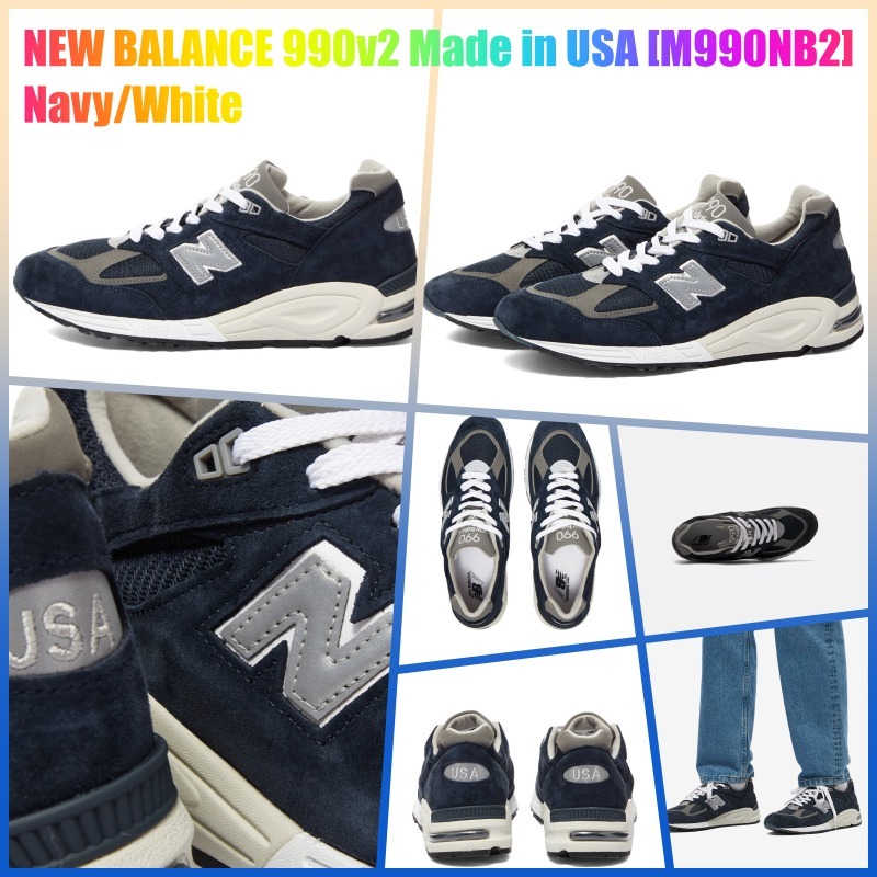 ★ニューバランス★スニーカー★990v2 Made in USA★Navy