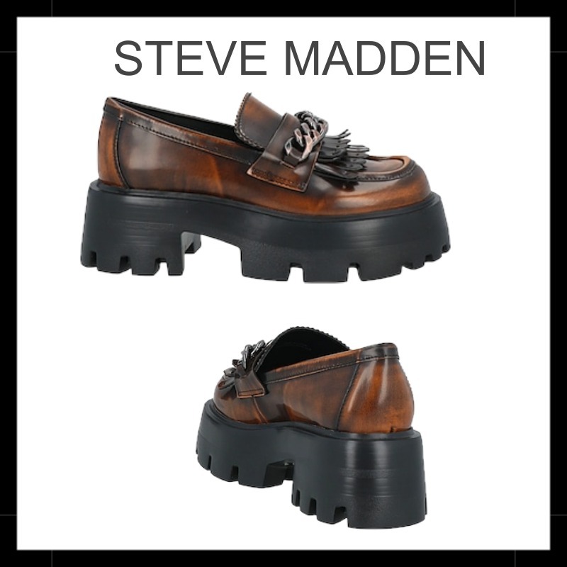 ☆Steve Madden☆ レザー チャンキーモカシン 送関込
