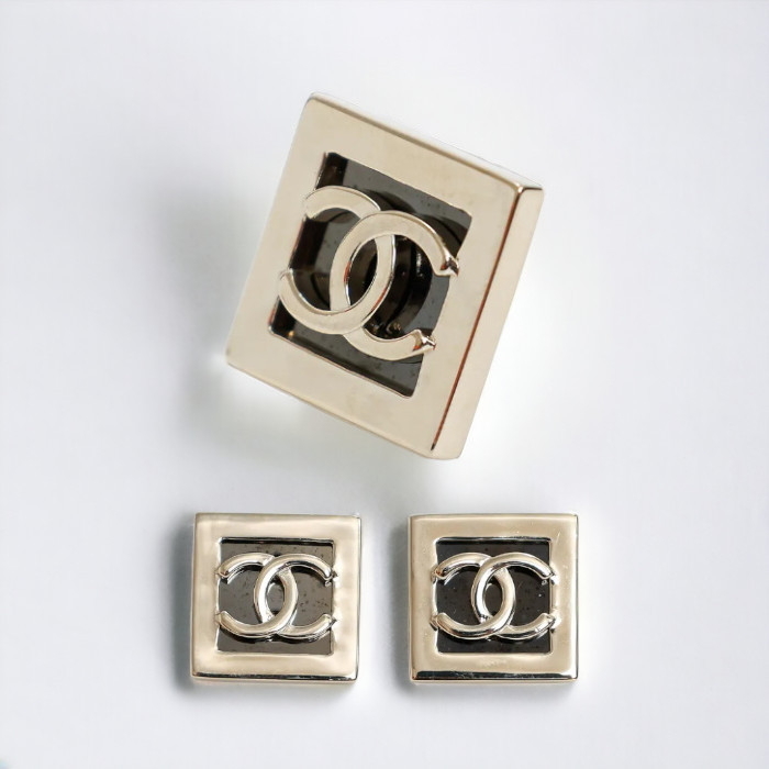 【CHANEL】★Vintage★CC スクエア ピアス