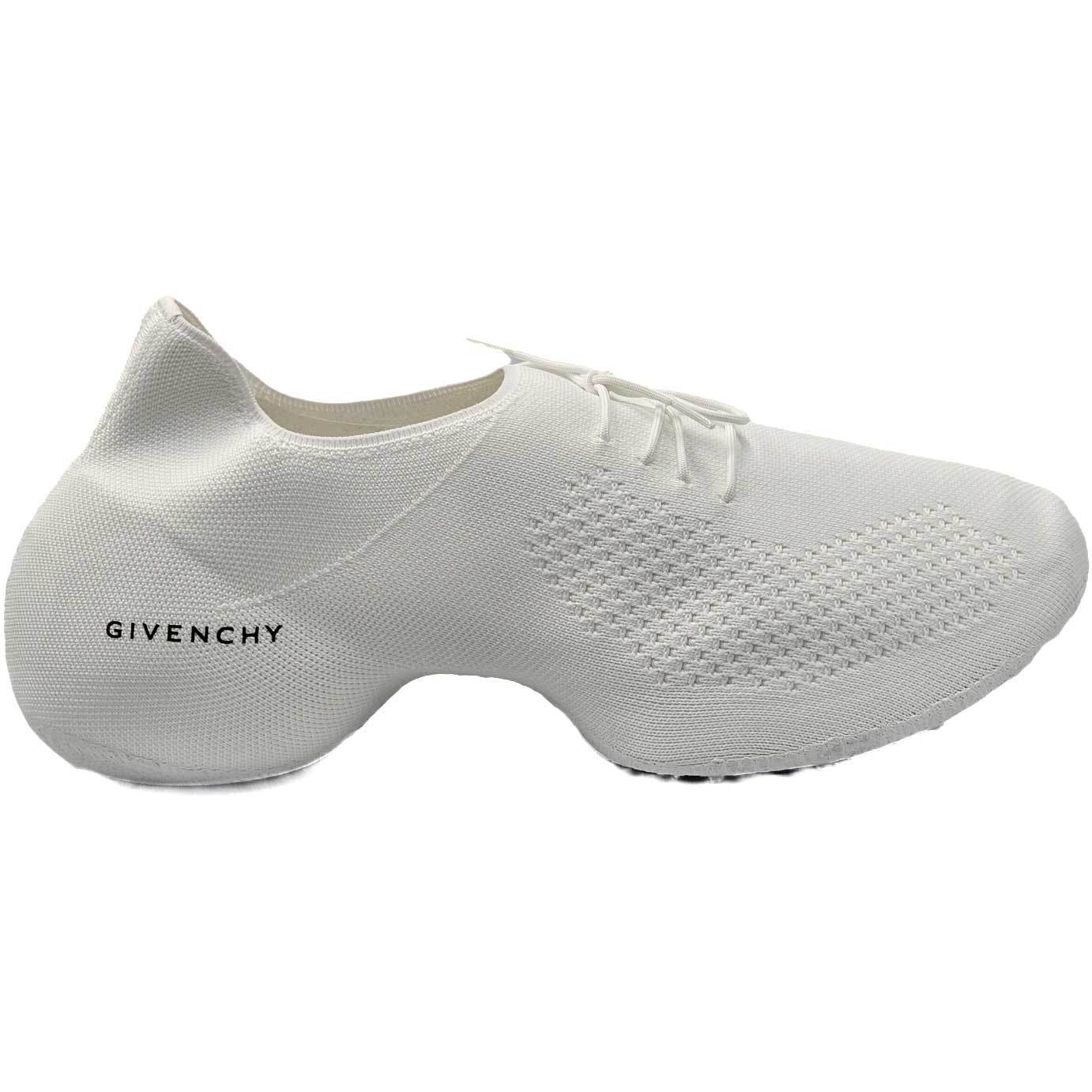 GIVENCHY ニットスニーカー ホワイト メンズ40 25.5ｃｍ TK-360