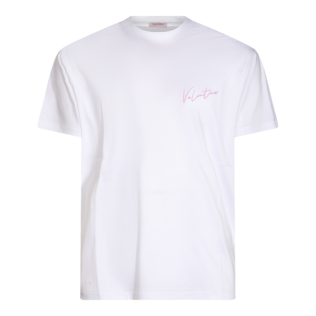 【SALE】Vロゴ シグネチャー プリント コットン Tシャツ