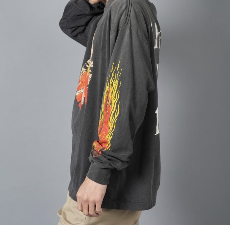 【SAINT Mxxxxxx】LS TEE/LIVE IN HELL / BLK＊要在庫確認＊ Saint Mxxxxxx】LS TEE / LIVE IN HELL / BLACK 要在庫確認 T