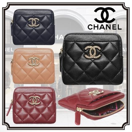 チェーン ウォレット ネイビー（紺）系 CHANEL MATELASSE