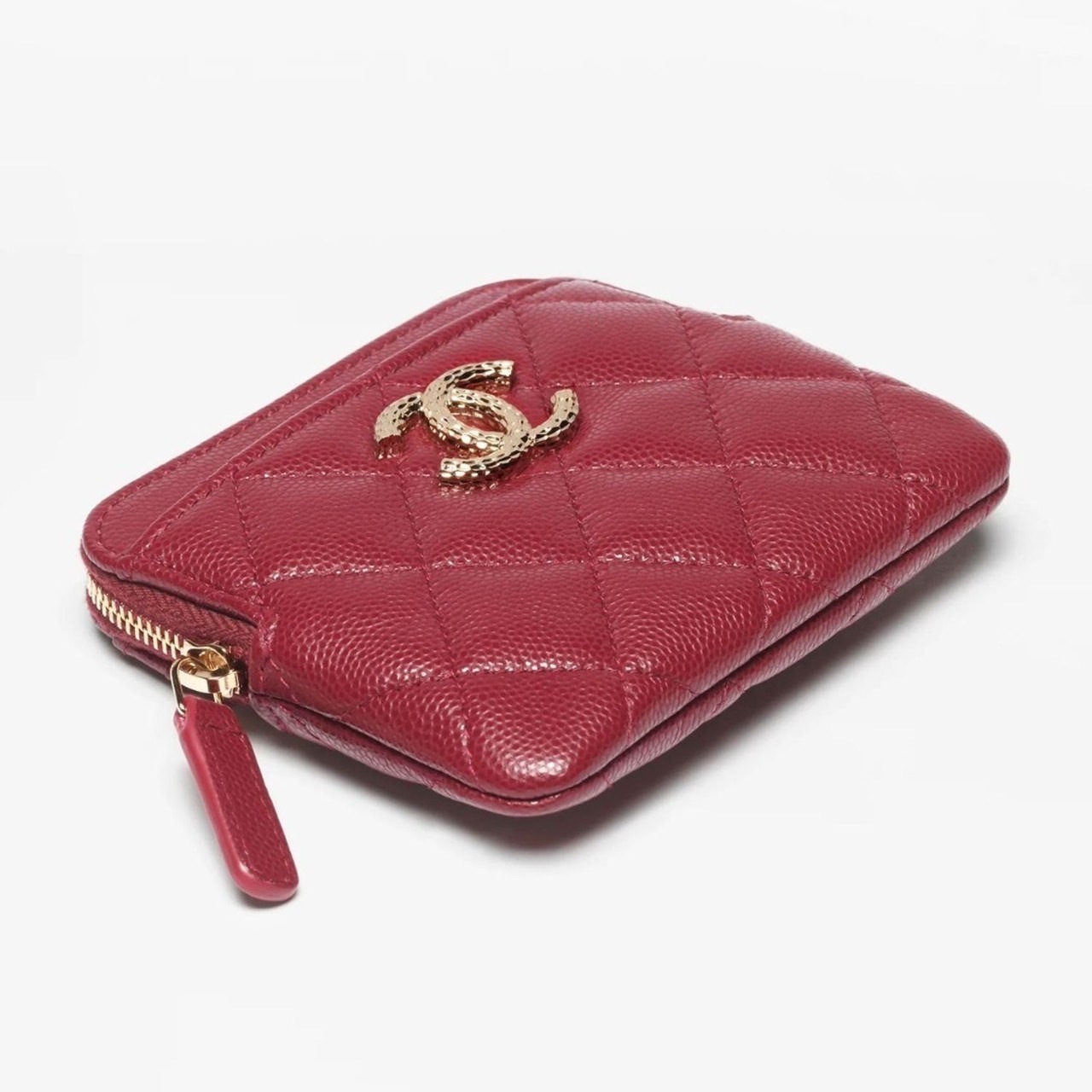 裏地が可愛い♡】CHANEL ジップコインパース 国内発送
