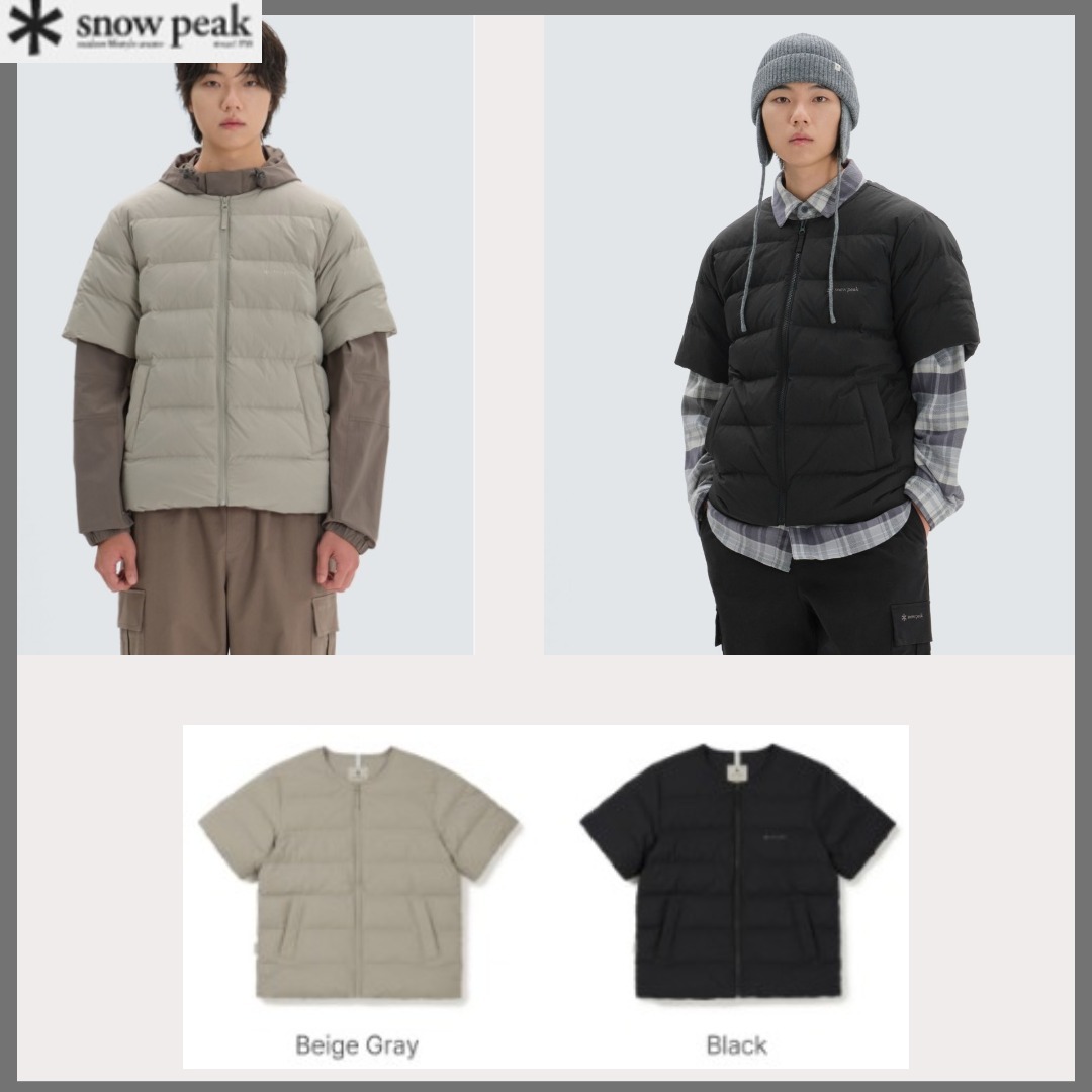 SNOWPEAK■LandAir 半袖 Lightweight Down Jacket■送料込