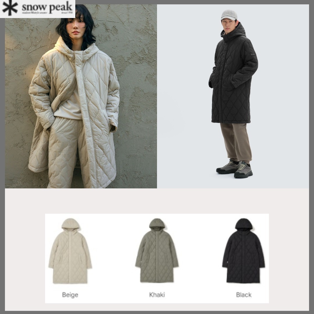 SNOWPEAK■Recycle LONG Quilting jacket■送料込