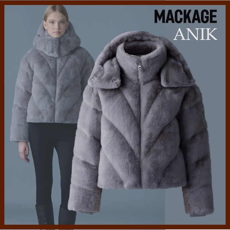 【MACKAGE】滝沢眞規子さん着用＊ANIK フェイクファー ダウン