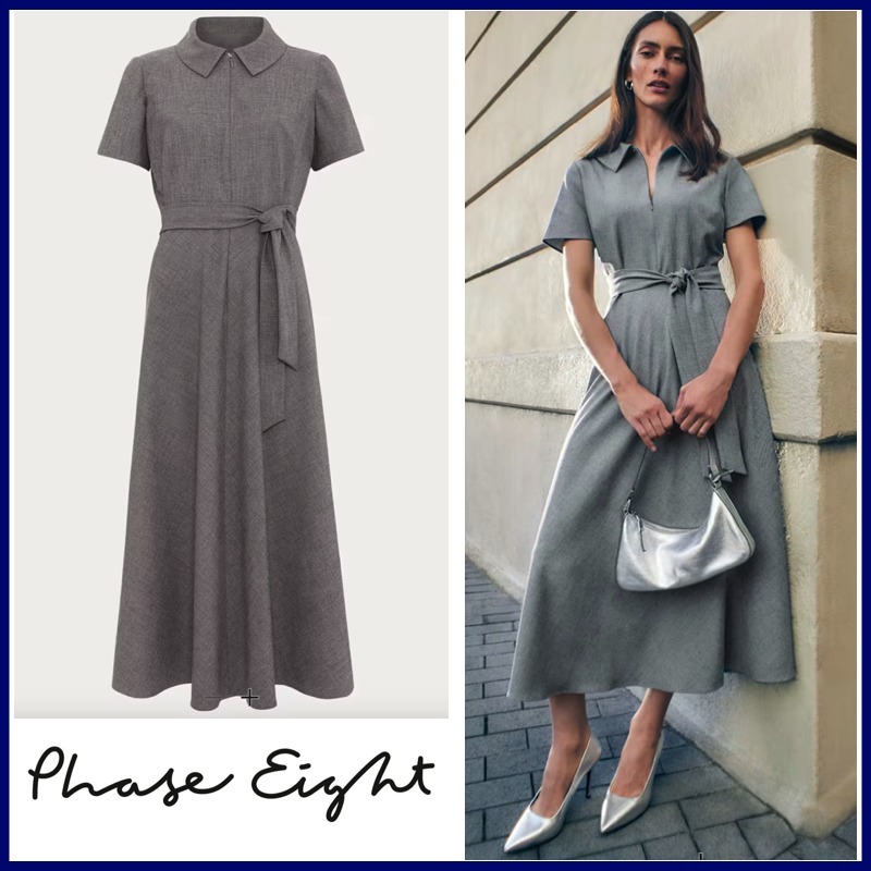 大人気!!【PHASE EIGHT】上品♪お嬢様シャツワンピース