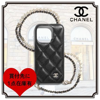 【マトラッセ＆パールが上品★】CHANEL iPhone 15 ProMax ケース iPhone 15 Pro CHANEL(シャネル) スマホケース・テック