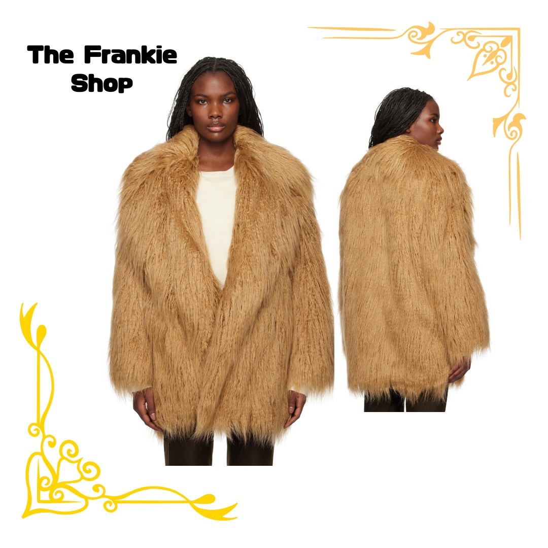 The Frankie Shop ブラウン Miley フェイクファー コート