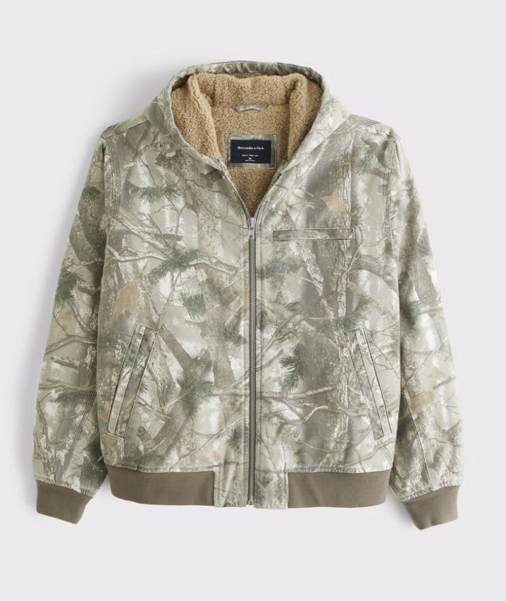 Abercrombie & Fitch アバクロ フーデッド ボンバージャケット