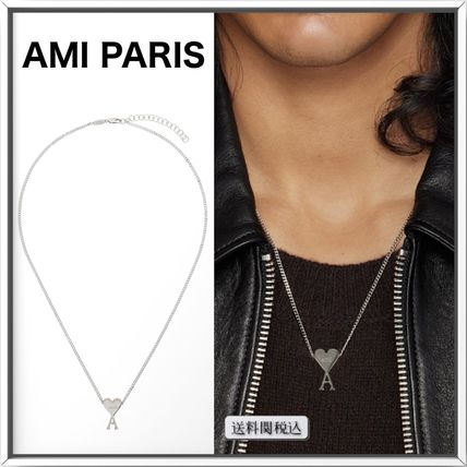国内即発 人気 AMI PARIS ハートネックレス AMI PARIS AMI DE COEUR ハートロゴ ネックレス (AMI PARIS